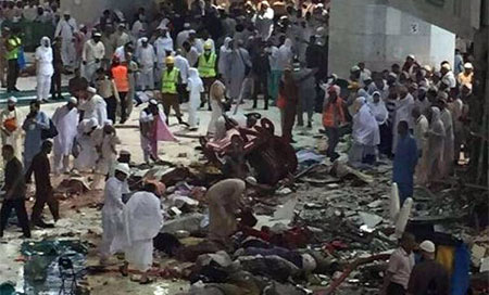 Más de 100 muertos y 184 heridos al caer una grúa en La Meca